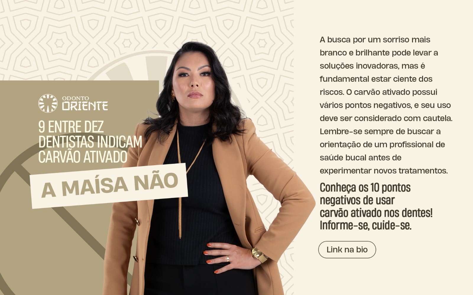 carvão ativado nos dentes